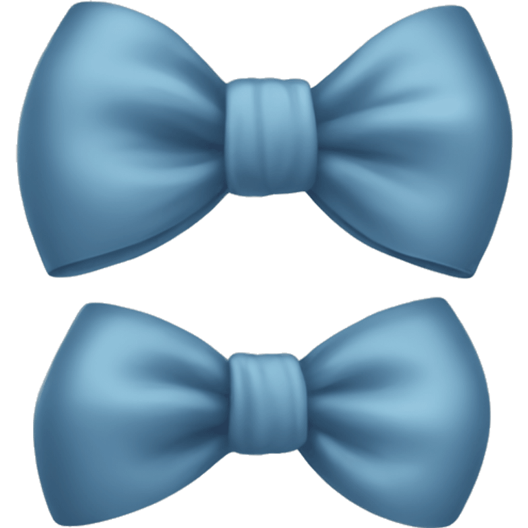 Gray blue bow emoji