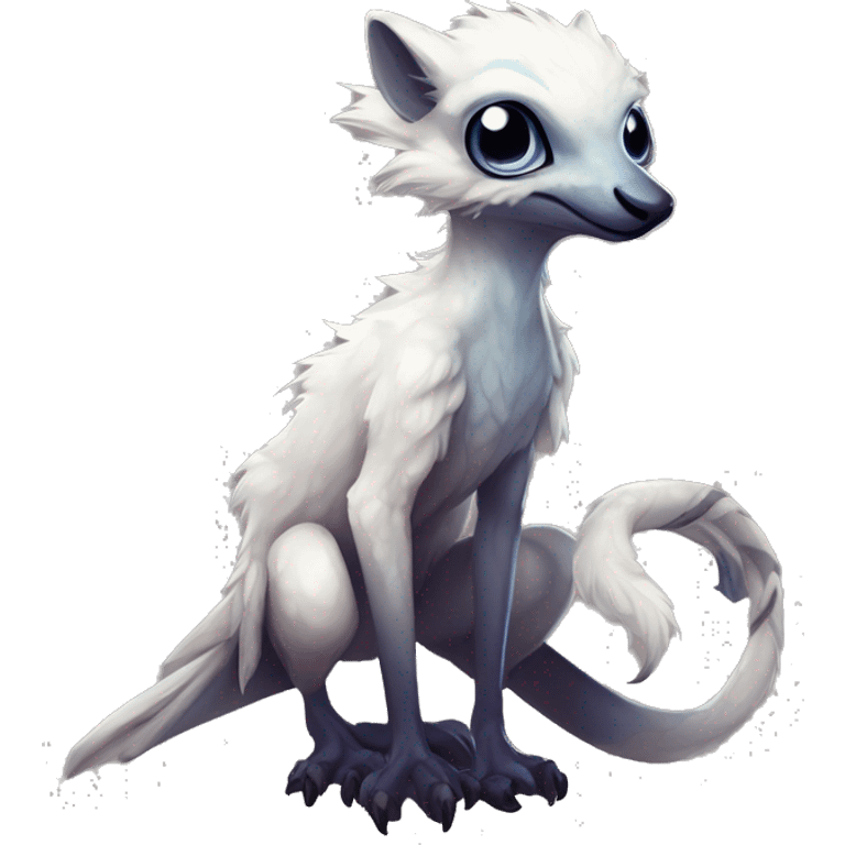  Cute Edgy Realistic Rare Fantasy eldritch Slim Vernid-Trico-Melprin-Lombax-species by LiLaiRa, by Falvie, full body emoji