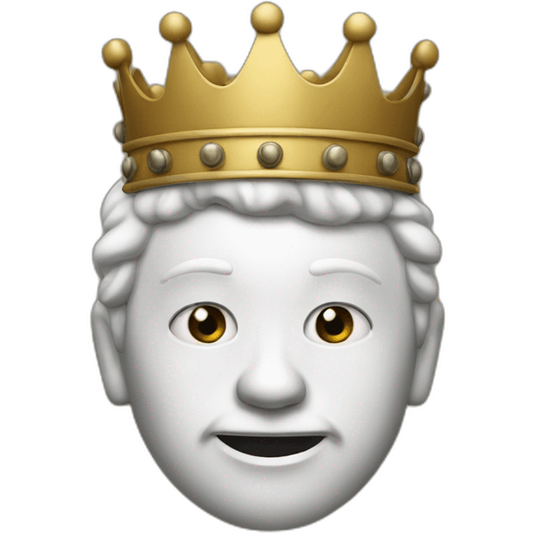 White face King emoji