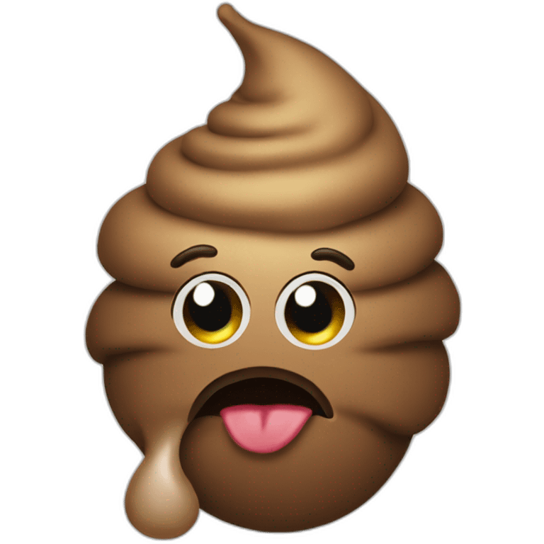 Poop on the toilet emoji