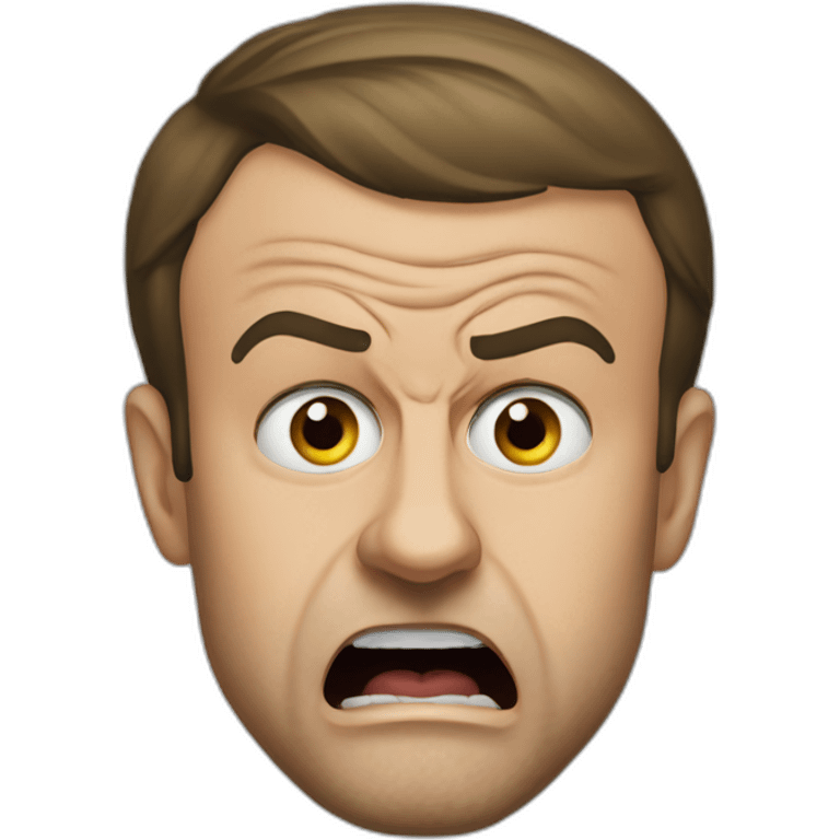 emmanuel macron angry emoji