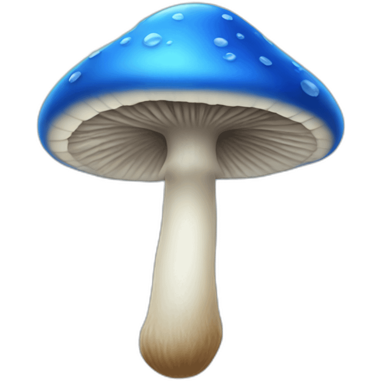 Blue mushroom emoji