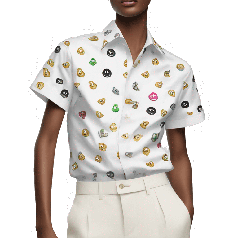 Christian Dior Oblique Short-Sleeved Shirt  emoji