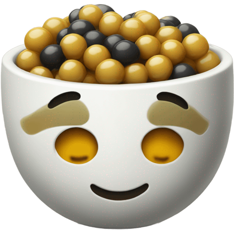 boba topping in a small bowl emoji