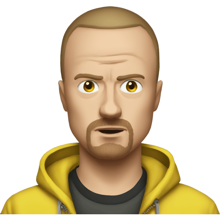 Generate Jessie pinkman with scares how he looked like in the end of season 5 of breaking bad emoji