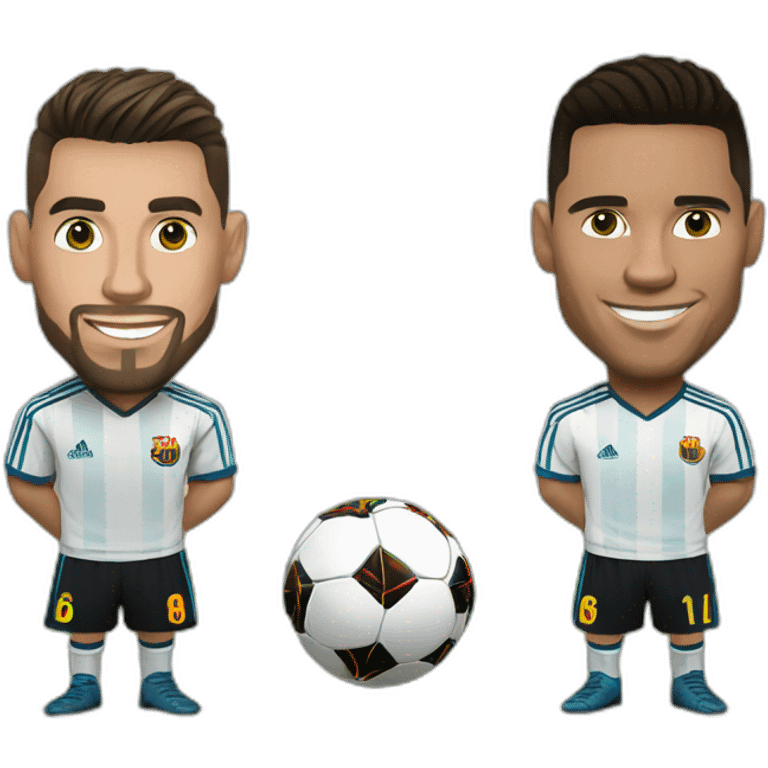 Ronaldo et Messi emoji