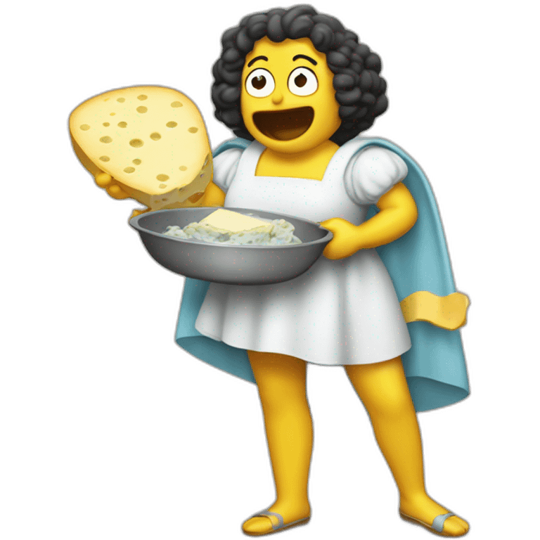 marge qui mange du fromage emoji