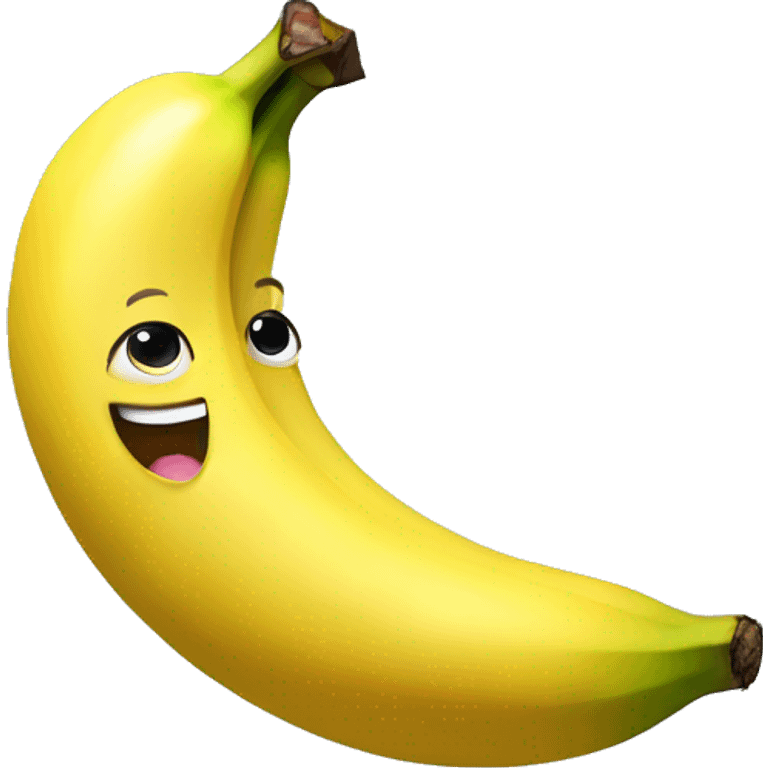 happy banana emoji