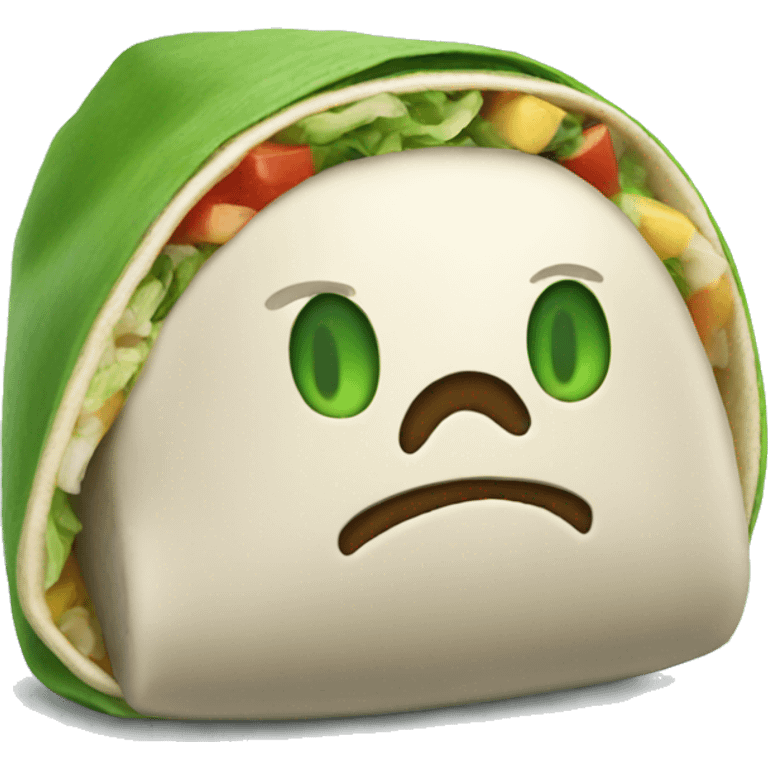 Green burrito  emoji