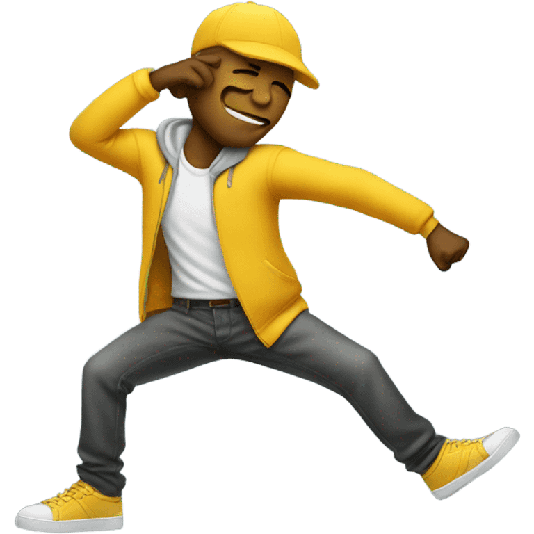 Man dabbing  emoji