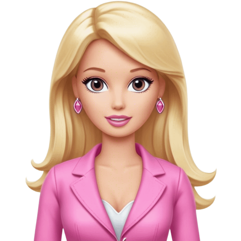 Blonde Barbie, reality tv star, pink outfit emoji