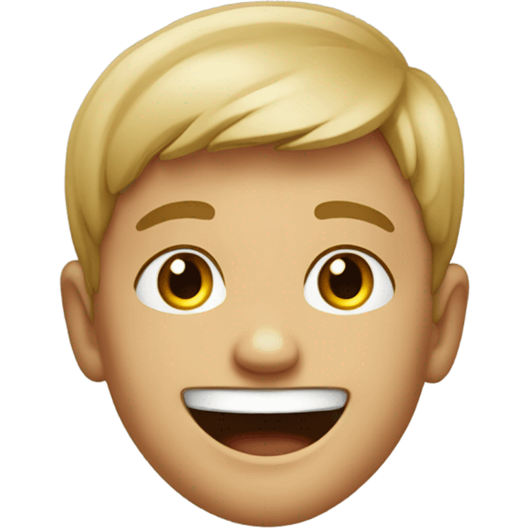 realistic smiley boy portrait emoji