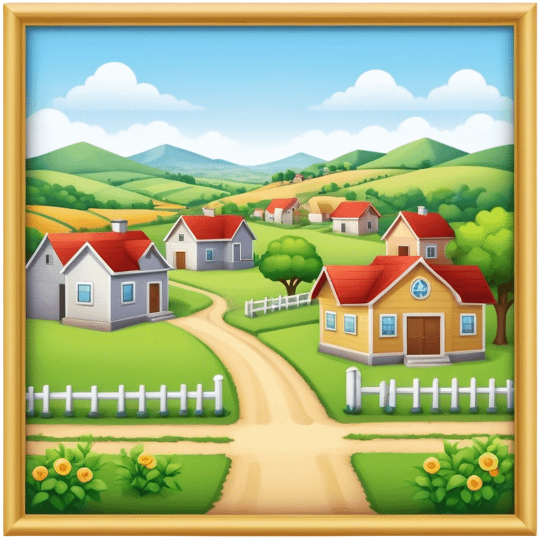 Rural neighborhood emoji