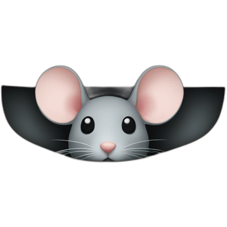 mouse hidden in a trouser pocket emoji