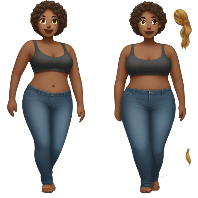 curvy woman emoji