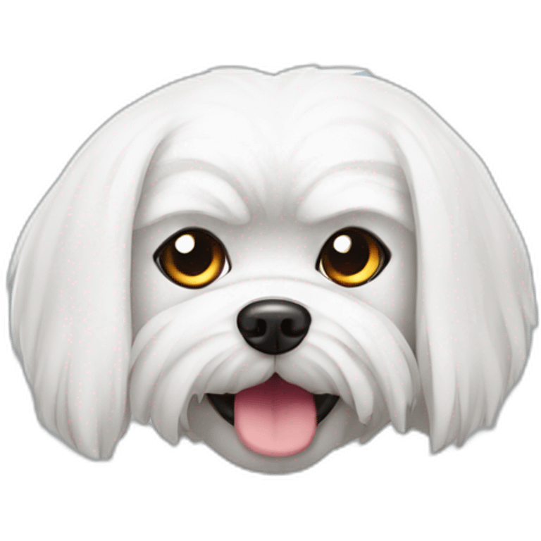 evil maltese dog emoji