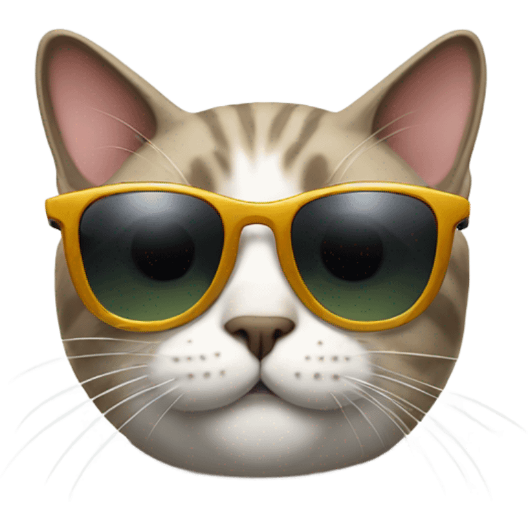 Cat with sunglasses emoji