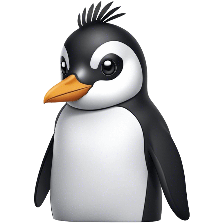 A Penguin in a Nike tech fleece  emoji