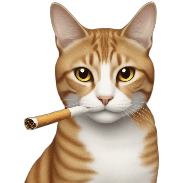 Cat cigarette emoji