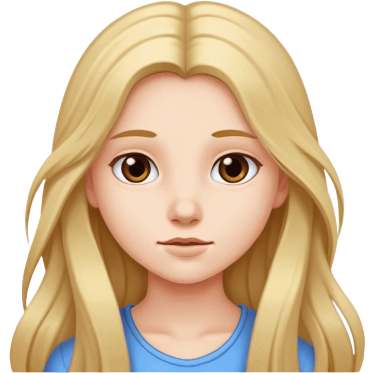 The young girl with long hair emoji