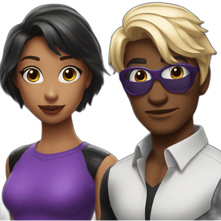 Spider man violet et noir emoji