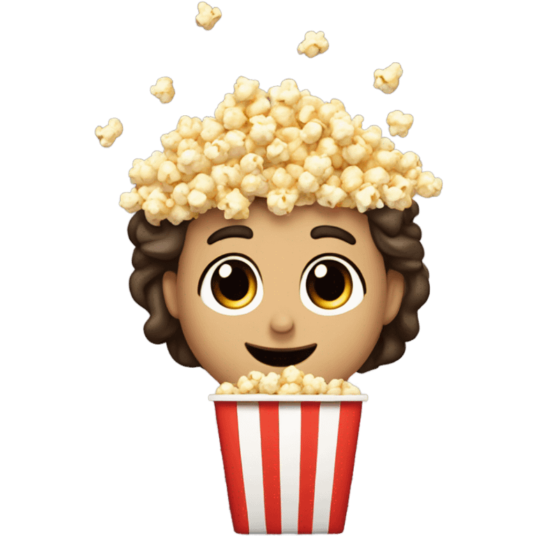 Andrea quemando el popcorn en el microondas emoji