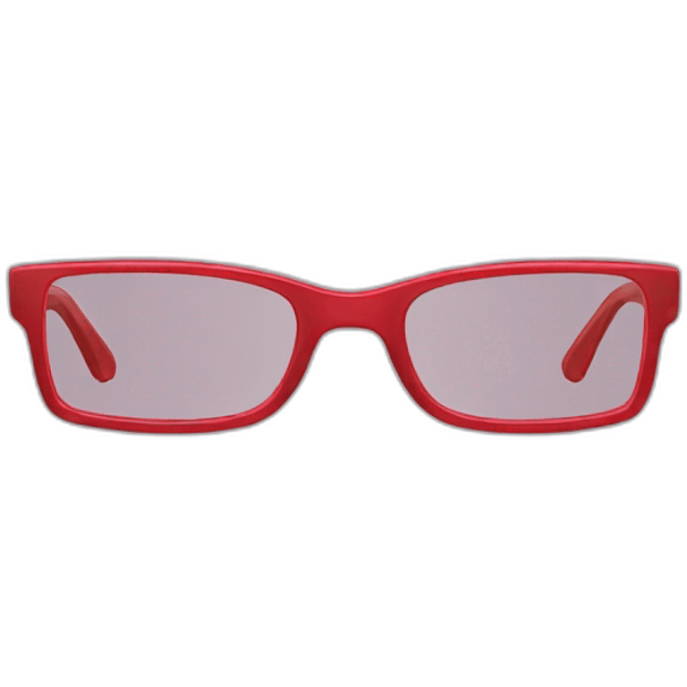 red glasses emoji