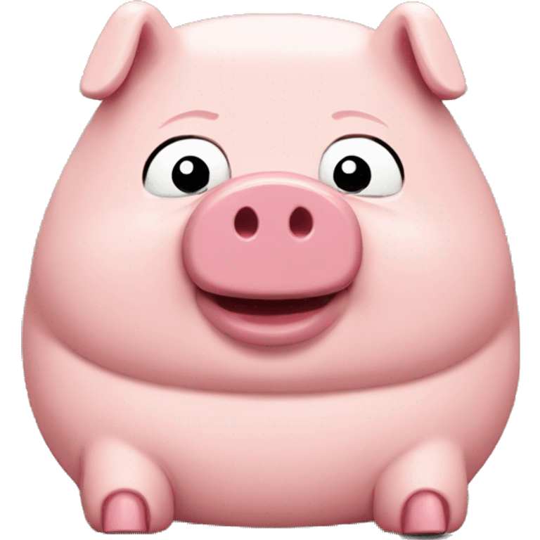 Very fat lego pig emoji