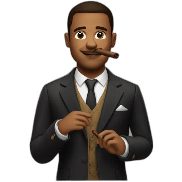 Andrew tate with cigar emoji