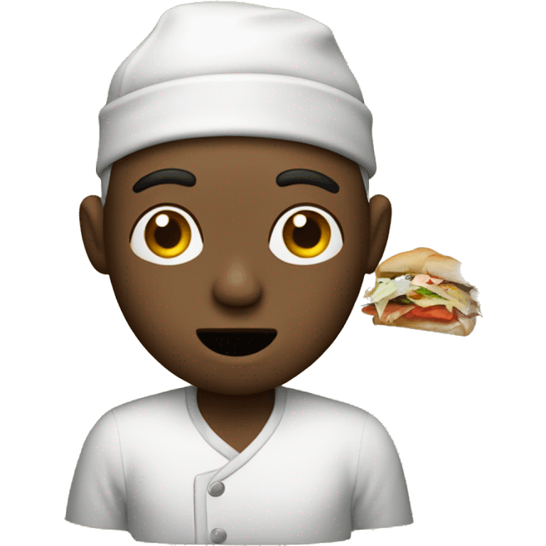 a man eating sabosa emoji