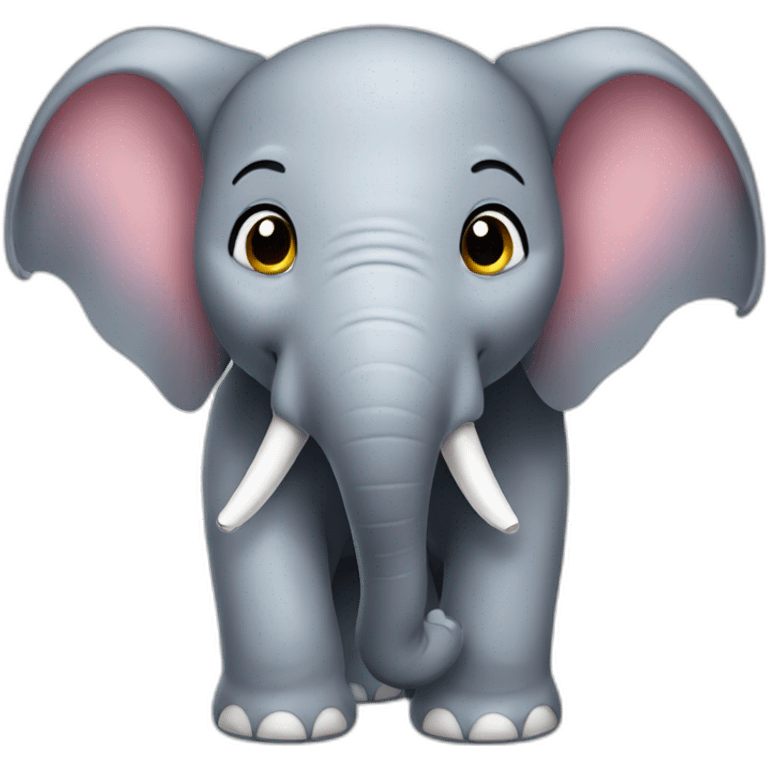 Cheerful elephant emoji