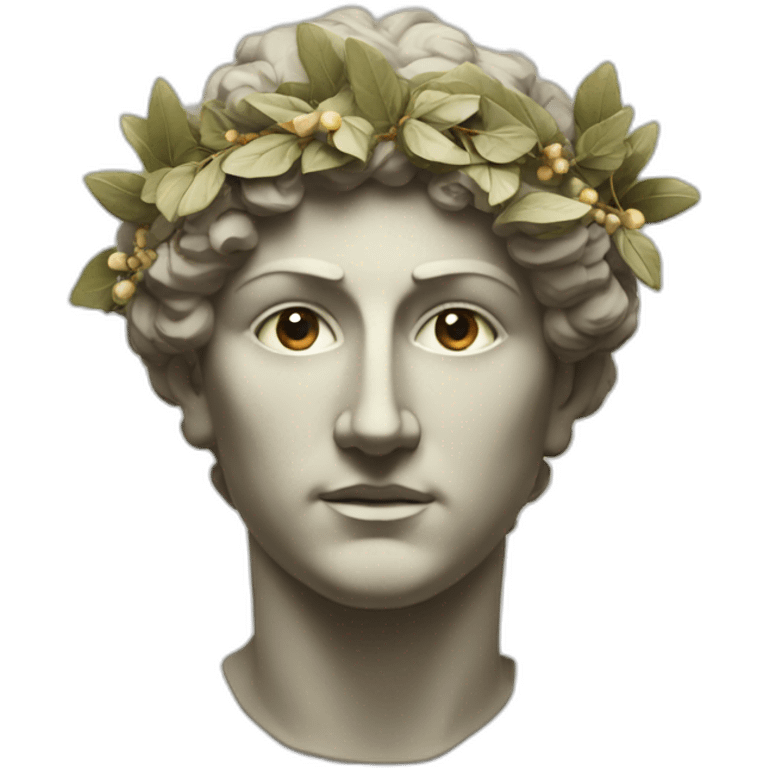 ancient greek with wreath emoji