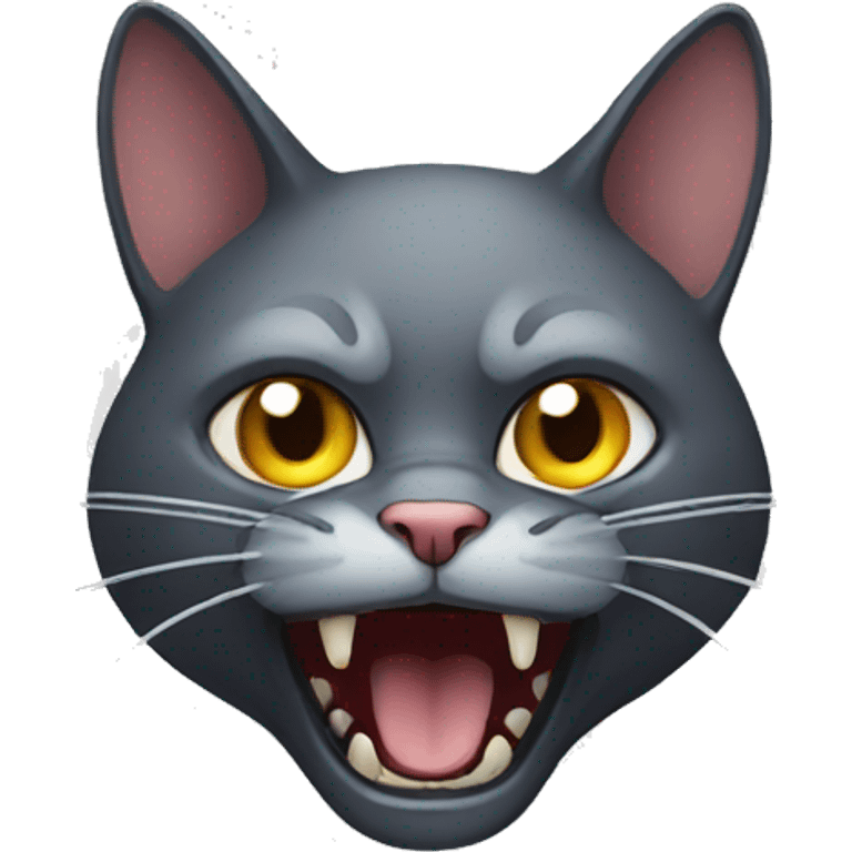 Scary cat emoji