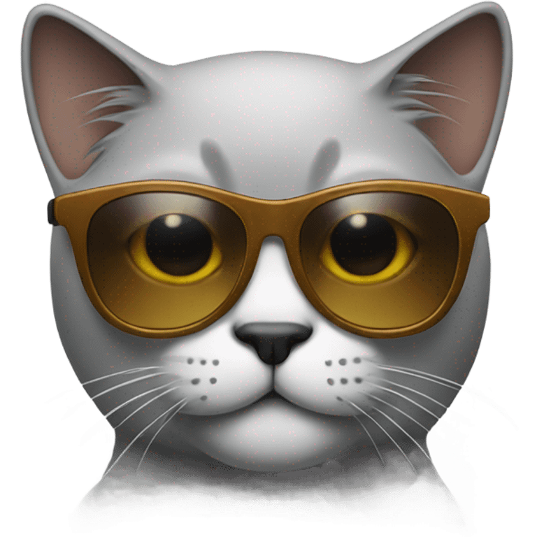 Cat with sunglasses emoji