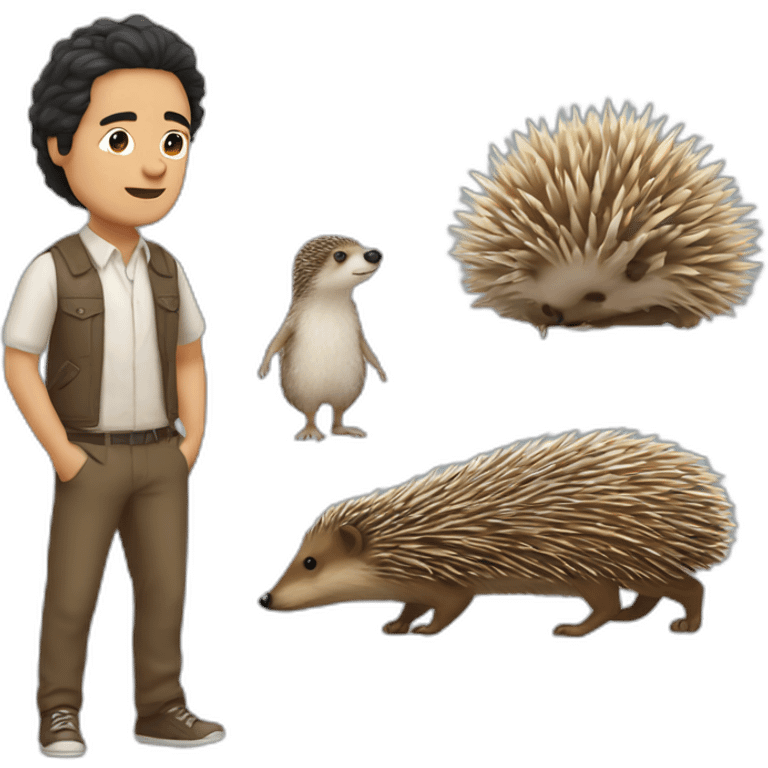 Darwin Nunez with a hedgehog body emoji