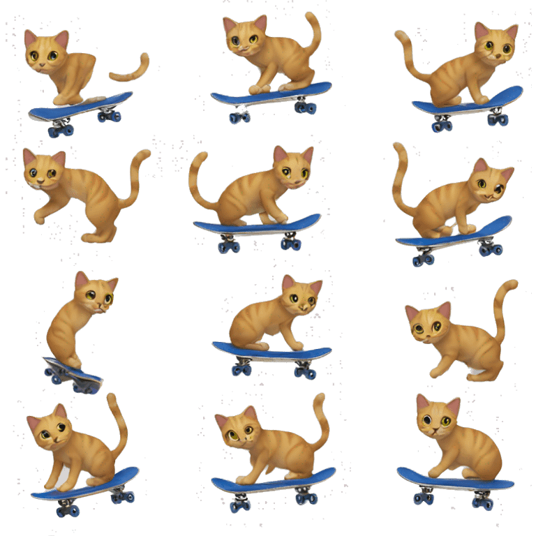 Cat skateboarding  emoji