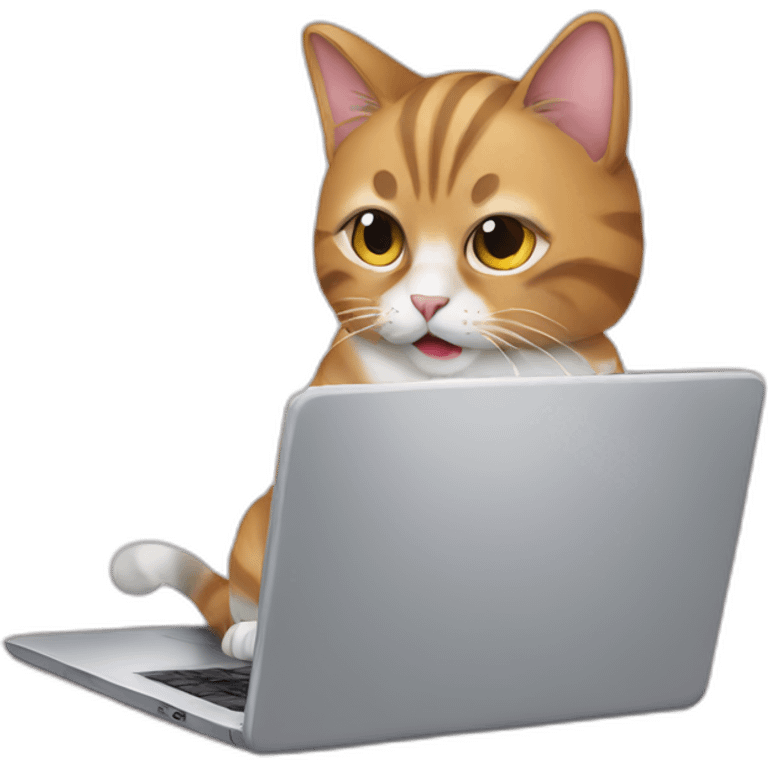 cat-typing-on-laptop emoji