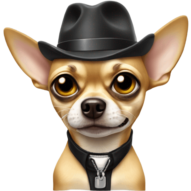 Gangster chihuahua emoji