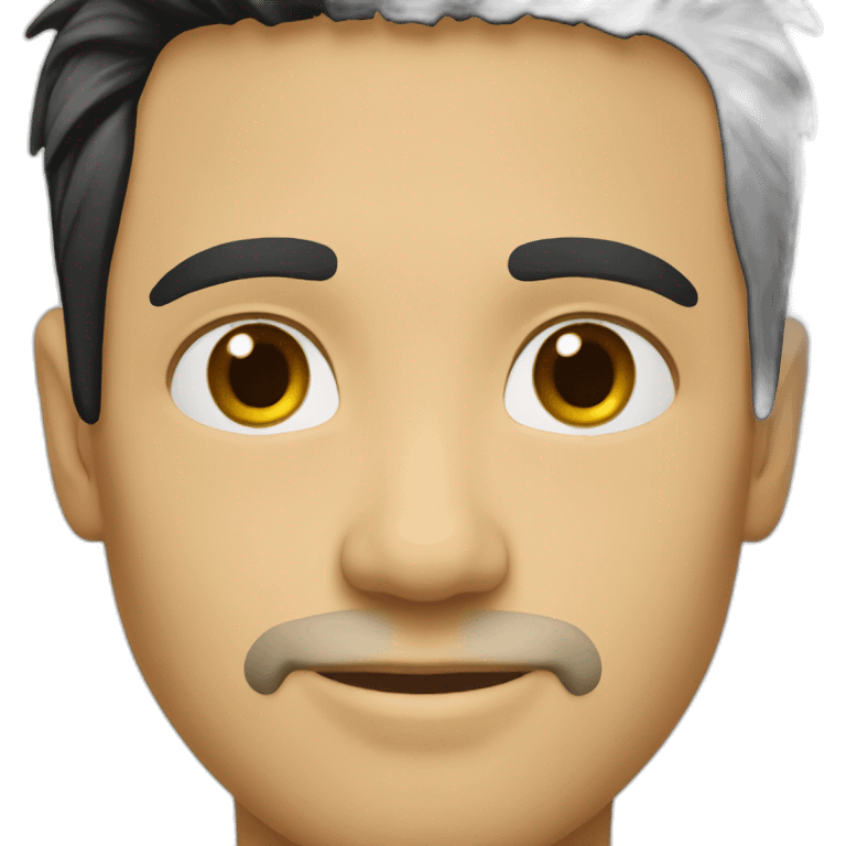 brazilian-white-guy-straight-black-hair emoji