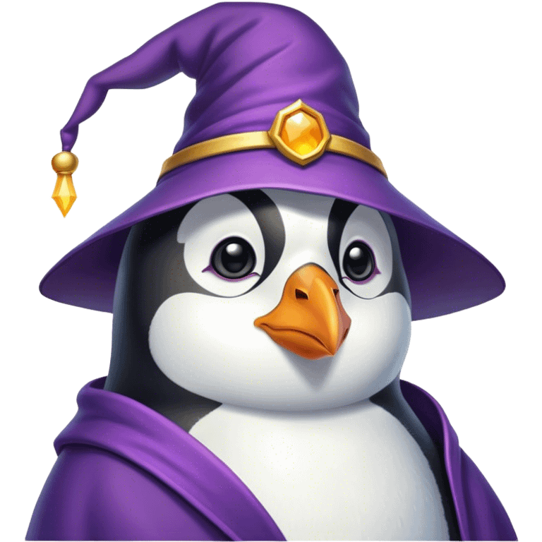 Penguin Wizard emoji