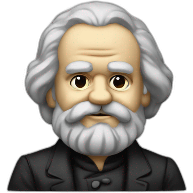 karl marx holds his face in his hands emoji