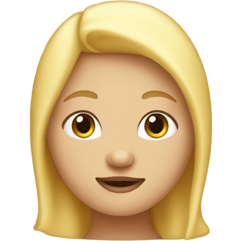 Blonde tubby girl emoji