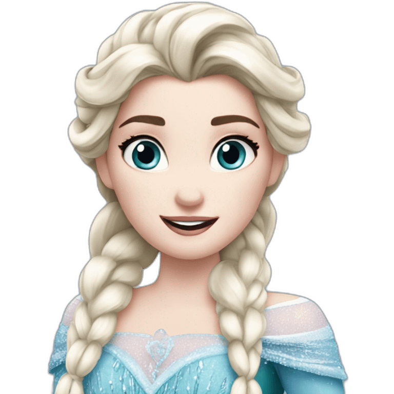 Elsa from frozen emoji