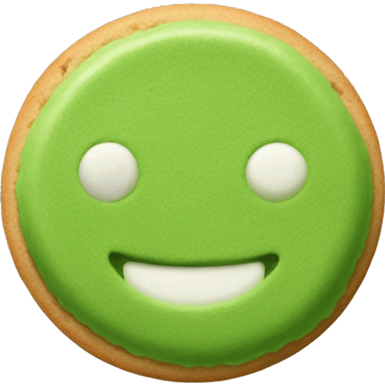 Matcha cookie  emoji