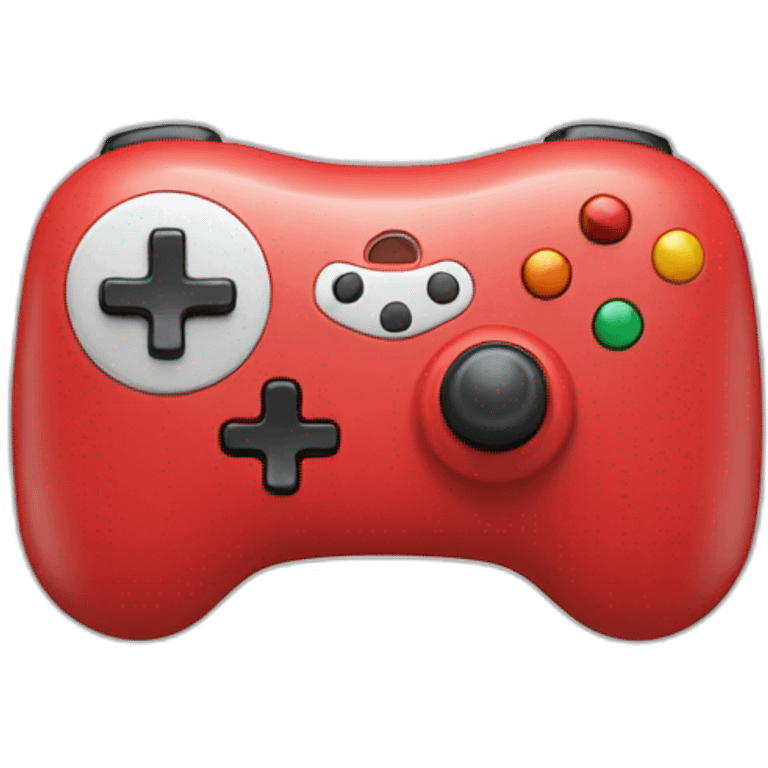 a red controller with a smile emoji