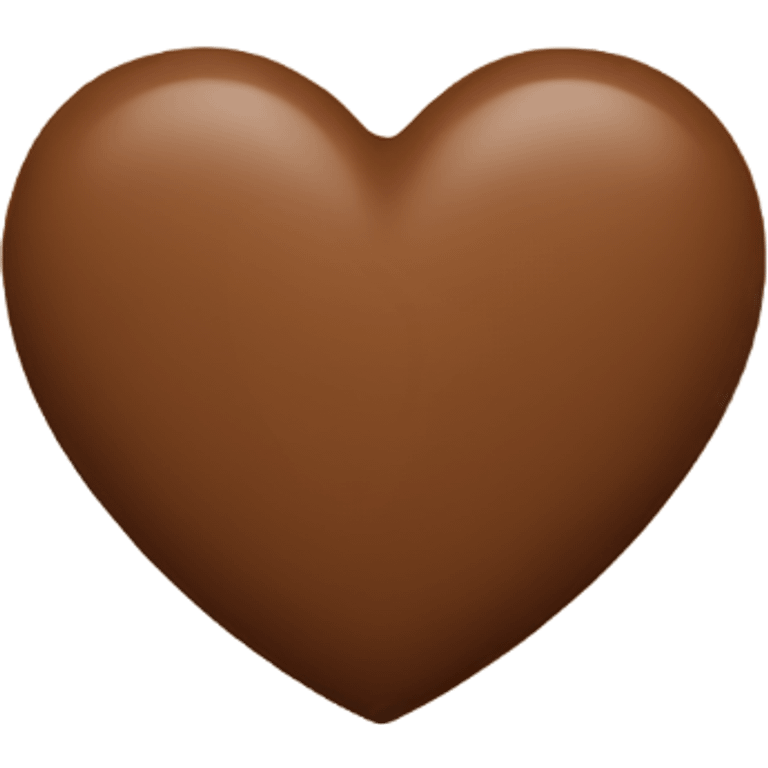 Brown heart emoji