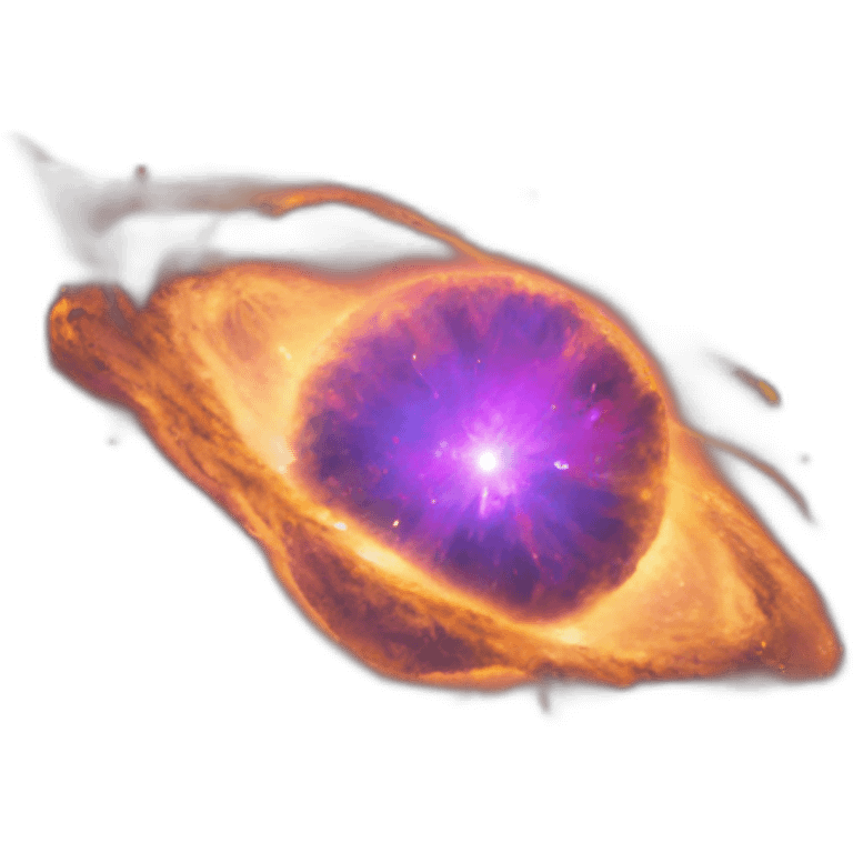 A supernova emoji