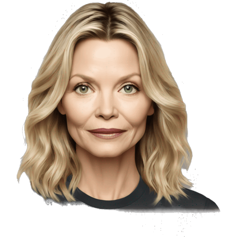 michelle pfeiffer wearing tee emoji