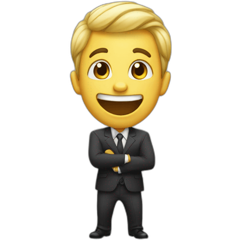 excited boy in suit emoji