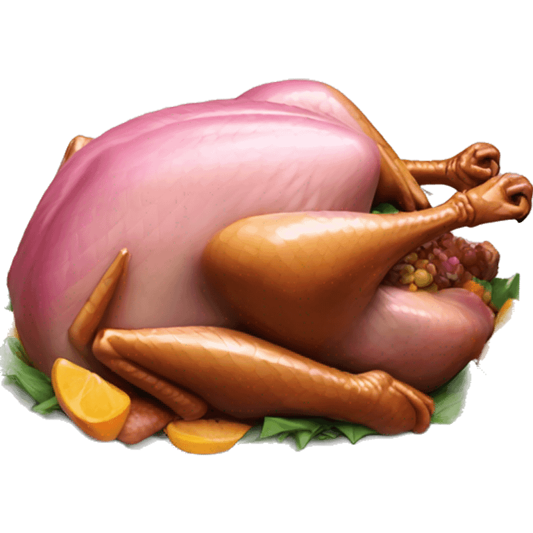 Pink-roasted turkey  emoji